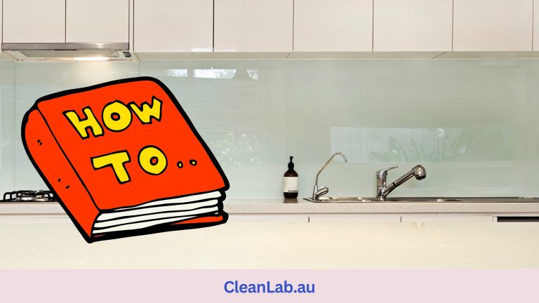 How to clean a glass splashback